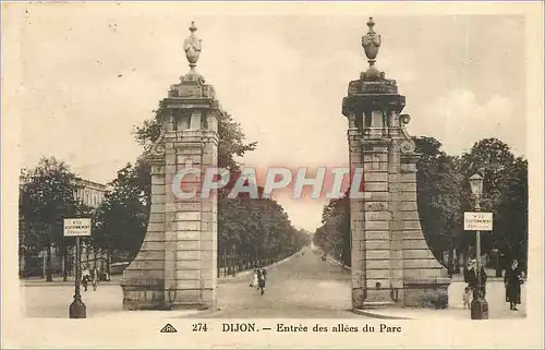 Ansichtskarte AK Dijon entree des allees du Parc