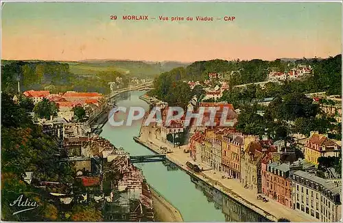 Cartes postales Morlaix vue prise du viaduc