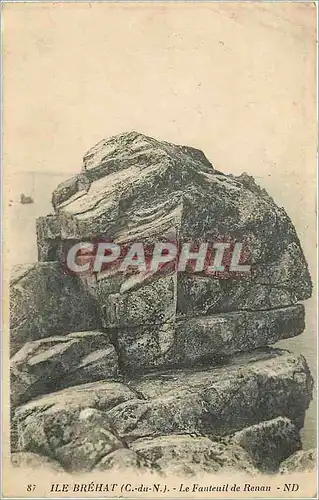 Cartes postales Ile Brehat C du N le fauteuil de Renan