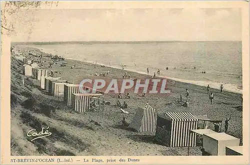 Cartes postales St Brevin l'Ocean L Inf la plage prise des Dunes