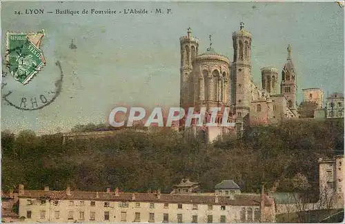 Cartes postales Lyon basilique de Fourviere l'abside