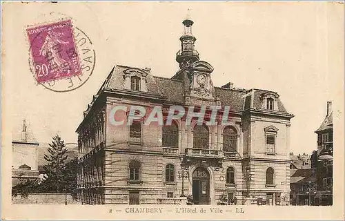 Cartes postales Chambery l'hotel de ville