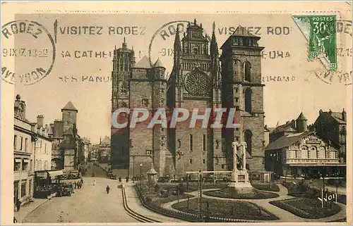 Ansichtskarte AK Rodez Aveyron la cathedrale Notre Dame