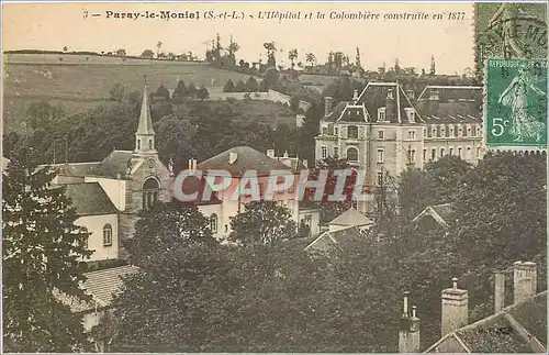 Cartes postales Paray le Monial S et L l'Hopital et la Colombiere construite en 1877