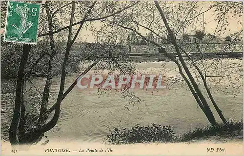 Cartes postales Pontoise la pointe de l'ile