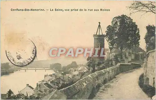 Cartes postales Conflans Ste Honorine la Seine vue prise de la rue aux Moines