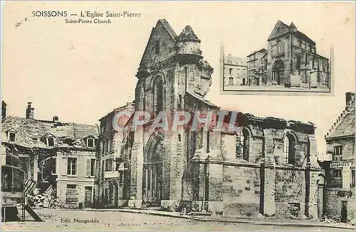 Cartes postales Soissons l'eglise Saint Pierre