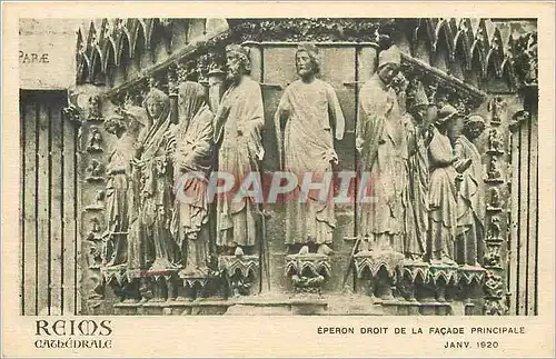 Cartes postales Reims Cathedrale eperon droit de la facade principale