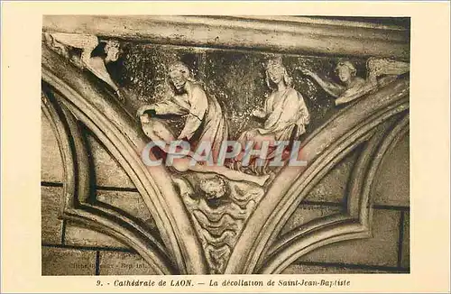 Cartes postales Cathedrale de Laon la Decollation de Saint Jean Baptiste