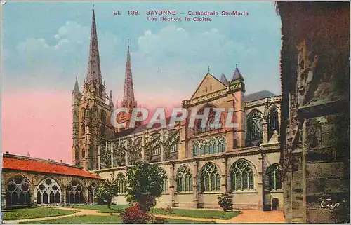 Ansichtskarte AK Bayonne Cathedrale Ste Marie Les Fleches le Cloitre