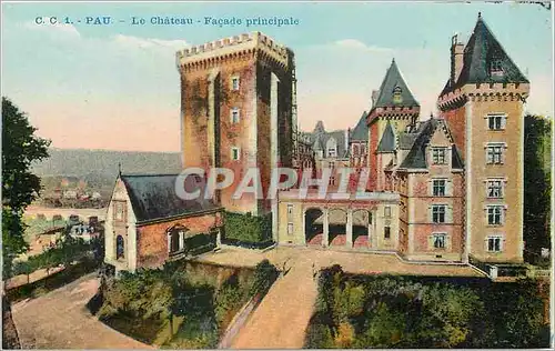 Cartes postales Pau Le Chateau Facade Principale