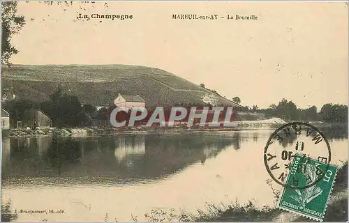 Cartes postales La Champagne Mareuil sur Ay La Bouteille