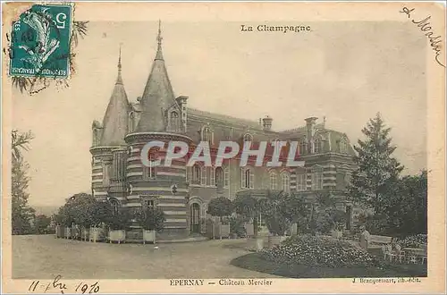 Ansichtskarte AK La Champagne Epernay Chateau Mercier