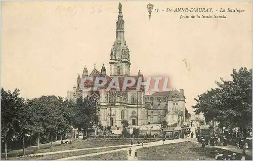 Cartes postales Ste Anne d'Auray La Basilique prise de la Scala Sancta