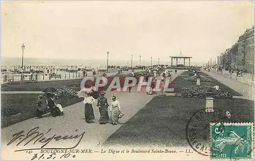 Cartes postales Boulogne sur Mer La Digue et le Boulevard Sainte Beuve