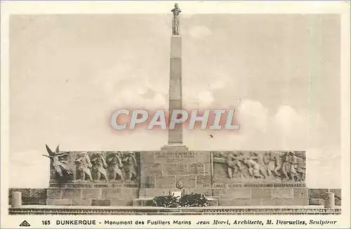 Ansichtskarte AK Dunkerque Monument des Fusilliers Marins Jean Morel