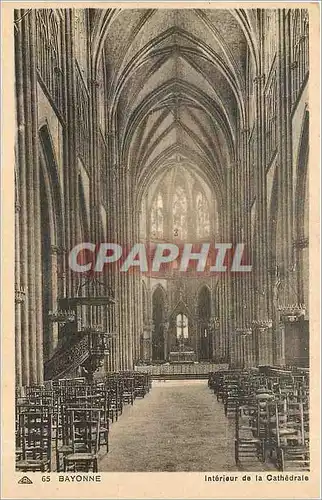 Cartes postales Bayonne Interieur de la Cathedrale