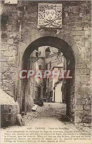 Cartes postales Vannes Porte du  bourreau