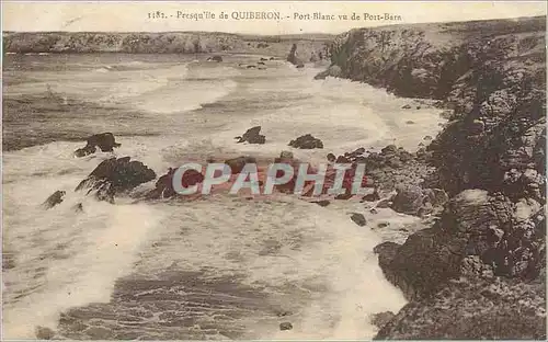 Cartes postales Presqu'ile de Quiberon Port Blanc vu de Port Barn