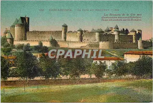 Ansichtskarte AK Carcassonne La Cite au Nord Est