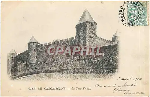 Ansichtskarte AK Cite de Carcassonne La Tour d'Angle