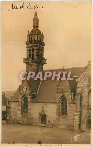 Ansichtskarte AK Gourin Morbihan L'Eglise