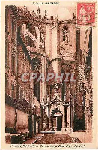 Cartes postales L'Aude Narbonne Entree de la Cathedrale St Just