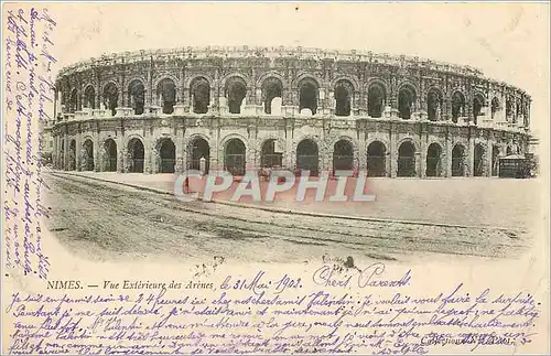 Ansichtskarte AK Nimes Vue Exterieure des Arenes Carte precurseur