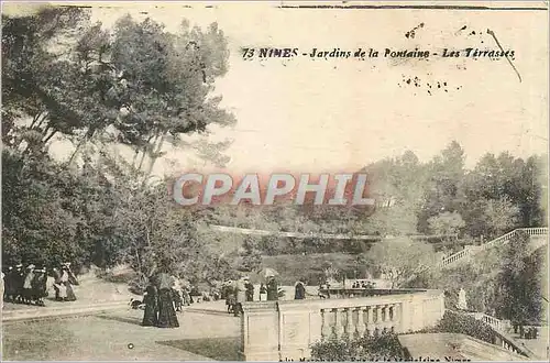 Cartes postales Nimes Jardin de la Fontaine Les Terrasses