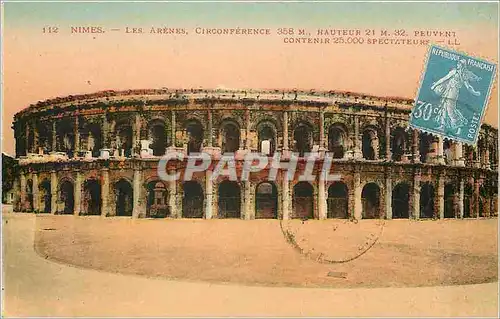 Cartes postales Nimes Les Arenes Circonference