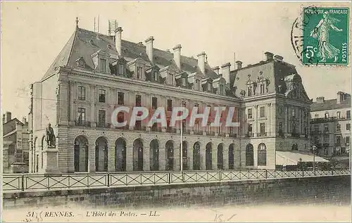 Cartes postales Rennes L'Hotel des Postes