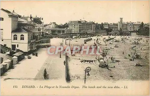 Cartes postales Dinard La Plage et la Nouvelle Digue