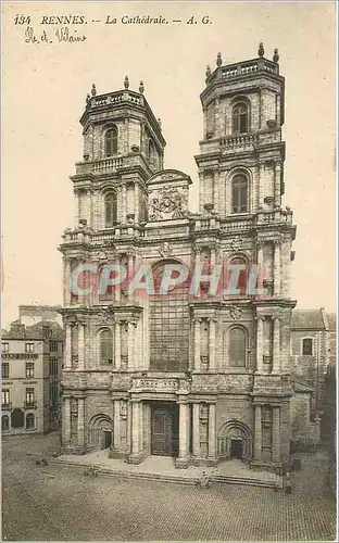 Cartes postales Rennes La Cathedrale