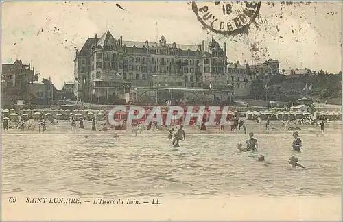 Ansichtskarte AK Saint Lunaire L'Heure du Bain