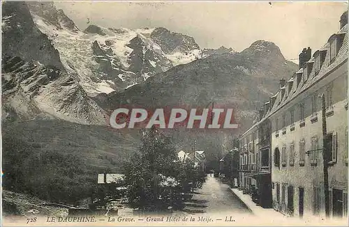 Cartes postales Le Dauphine La Grave Grand Hotel de la Meije