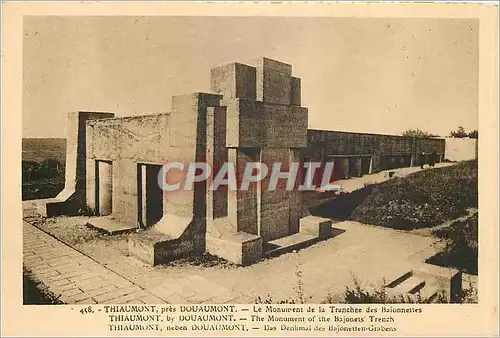 Cartes postales Thiaumont pres Douaumont Le Monument de la Tranchee des Baionnettes