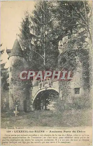 Cartes postales Luxeuil les Bains Ancienne Porte du Chene