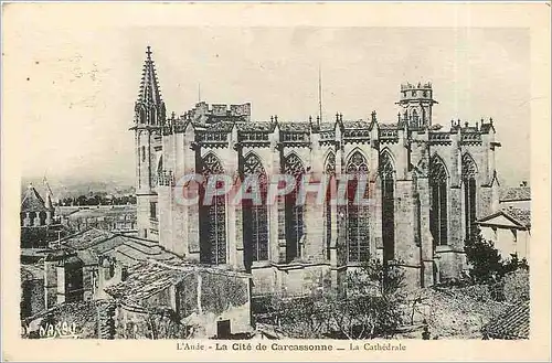 Cartes postales L'Aude La Cite de Carcassonne La Cathedrale