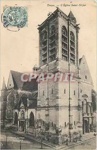 Cartes postales Troyes L'Eglise Saint Nizier