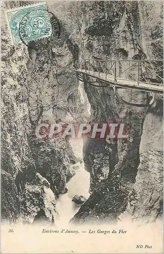 Ansichtskarte AK Environs d'Annecy Les Gorges du Fier