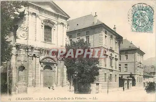 Ansichtskarte AK Chambery Le Lycee et la Chapelle de la Visitation