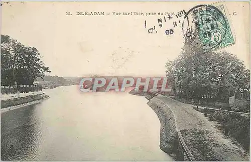 Cartes postales Isle Adam Vue sur l'Oise