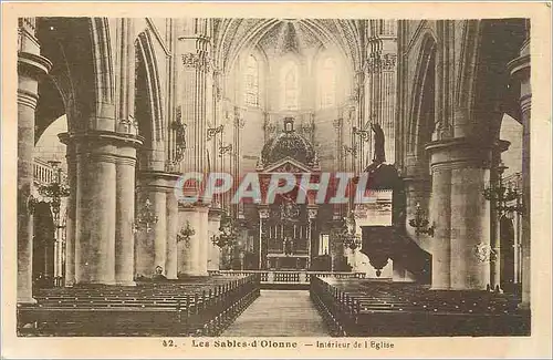 Cartes postales Les Sables d'Olonne Interieur de l'Eglise
