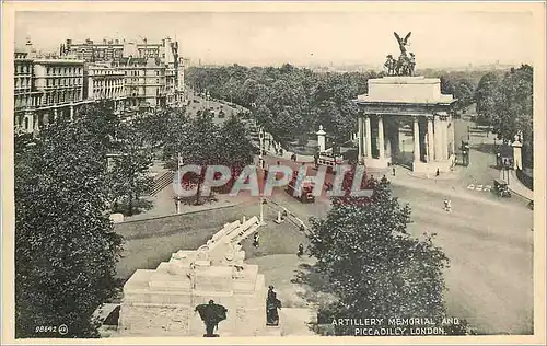 Cartes postales Artillery Memorial and Piccadilly London