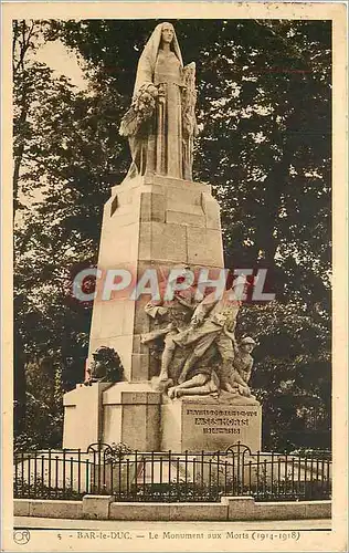 Cartes postales Bar le Duc Le Monument aux Morts
