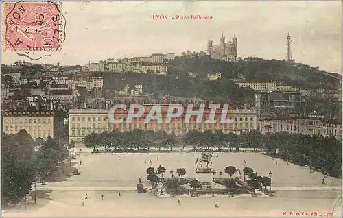 Cartes postales Lyon Place Bellecour