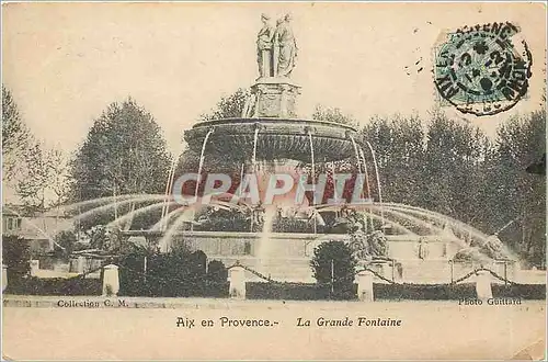 Cartes postales Aix en Provence La Grande Fontaine