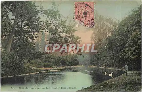 Cartes postales Bois de Boulogne Les Etangs Saint James