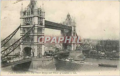 Cartes postales London The Tower Bridge and Tower of London