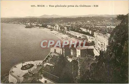 Cartes postales Nice Vue generale prise du Chateau